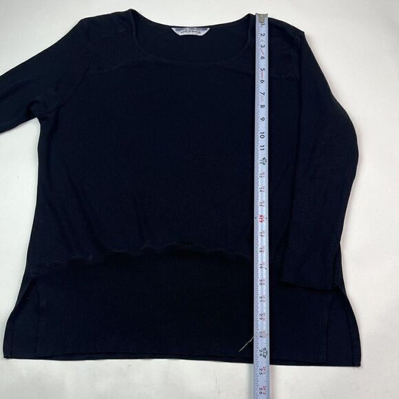 Exclusively MISOOK black Scoop Neck Knit Top Pullover Sweater minimalist capsule - Picture 7 of 10